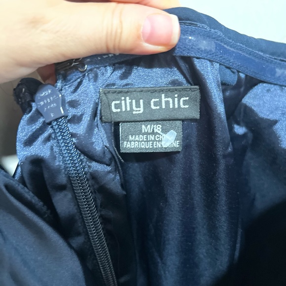 CITY CHIC Va Va Voom Dress - navy - Picture 4 of 9